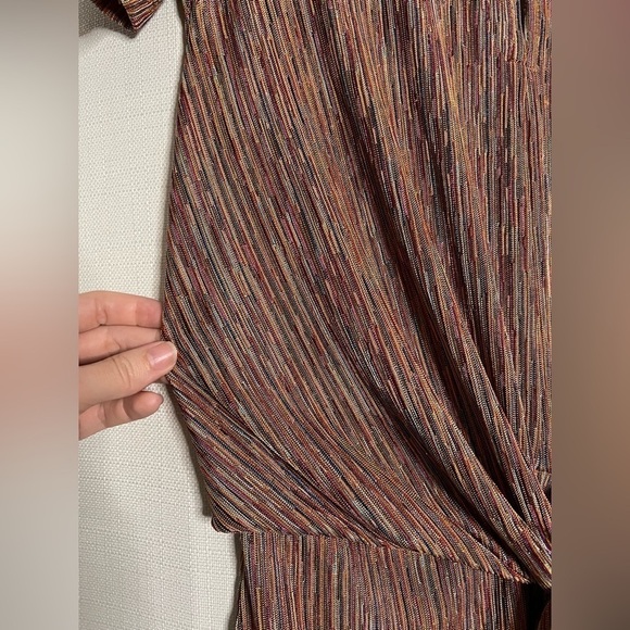 Zara Multi Color Keyhole Cutout Striped Romper Small - Picture 12 of 17